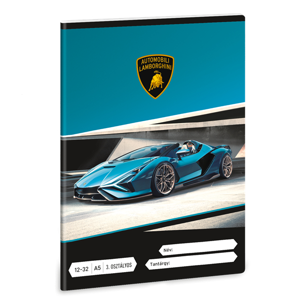 Ars Una Lamborghini 24 (5336) A5 12-32 3. osztályos vonalas füzet (53603364)