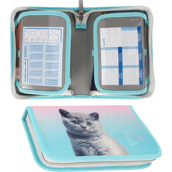 Starpak Cicás Kihajtható Felszerelt Tolltartó - Diamond 