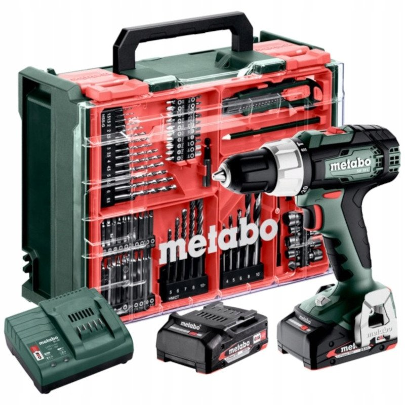 Metabo SB 18 L Set 614053710 Akkus ütvecsavarozó 60 Nm 18 V Vele szállított akkuk száma 2 2 Ah Lítiumion kefe nélkül, Hordtáskával, 2. akkuval, (614053710)