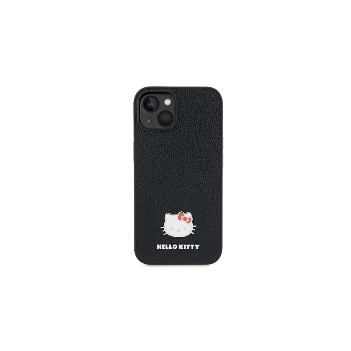 Hello Kitty Metal Logo Kitty Head Samsung A55 A556 telefon tok - Fekete (HKHCSA55PGHDLMK)