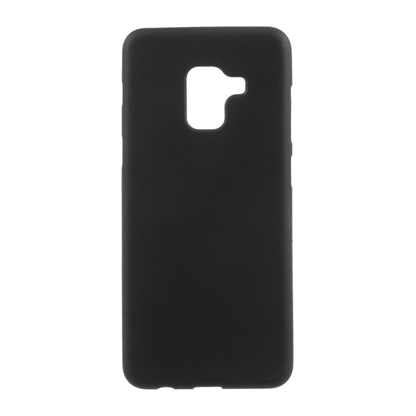 Szilikon telefonvédő (matt) FEKETE [Samsung Galaxy A8 Plus (2018) SM-A730F] (5996457745111)