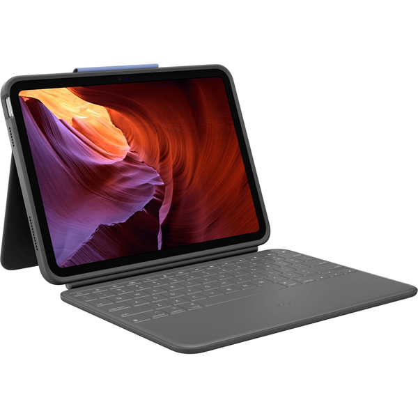 Logitech Rugged Folio QWERTZ Svizzere Smart Connector Grafite