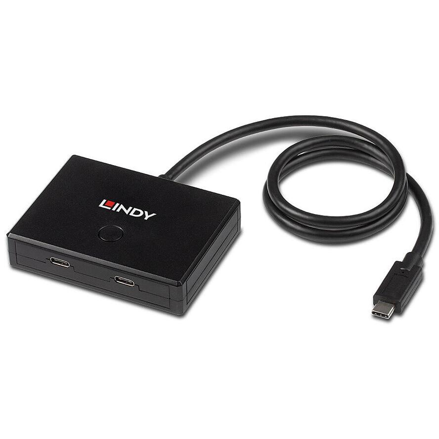Lindy 43329 hálózati csatlakozó USB 3.2 Gen 1 (3.1 Gen 1) Type-C 5000 Mbit/s Fekete (43329)