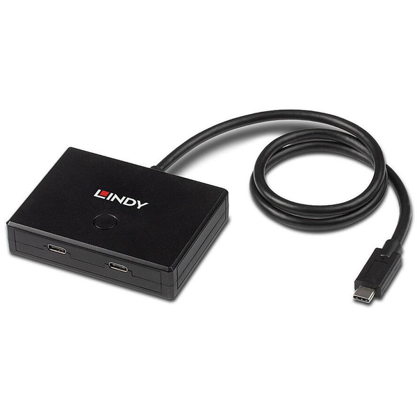 Lindy 43329 hálózati csatlakozó USB 3.2 Gen 1 (3.1 Gen 1) Type-C 5000 Mbit/s Fekete