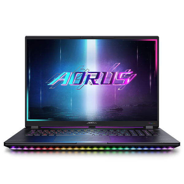 GIGABYTE AORUS MASTER 18 BZHC6DED42SP laptop Intel Core Ultra 9 275HX 45,7 cm (18") WQXGA 64 GB DDR5-SDRAM 4 TB SSD NVIDIA GeForce RTX 5090 Wi-Fi 7 (802.11be) Windows 11 Pro Tysk Sort