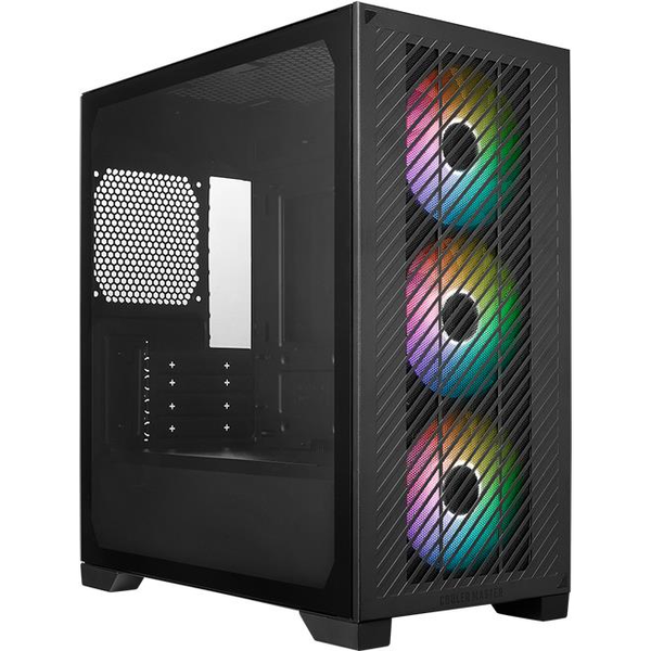 Cooler Master E301-KGNN-S00 Elite 301 Black ARGB, ATX, Window, USB 3.2 Gen 1 Type-C, 3x 120mm ARGB
