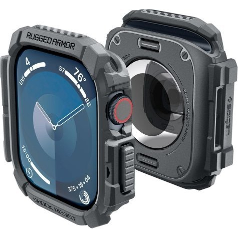 Puzdro Obal SPIGEN Rugged Armor Case pre Apple Watch 10 46mm, grafitová