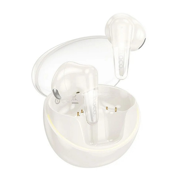 Hoco EW202 bluetooth fülhallgató SZTEREO (v5.4, TWS, mikrofon + töltőtok) FEHÉR (EW202_W)