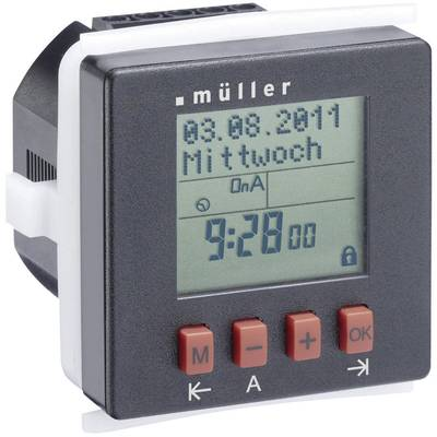 Müller SC 24.10 pro Előlapba építhető időkapcsoló óra Digitális 230 V/AC 8 A/250 V (21812)