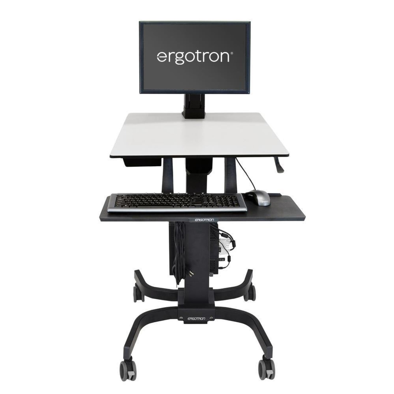 Ergotron 24-215-085 WorkFit-C LD SitStand Munkaállomás - Fekete (24-215-085)