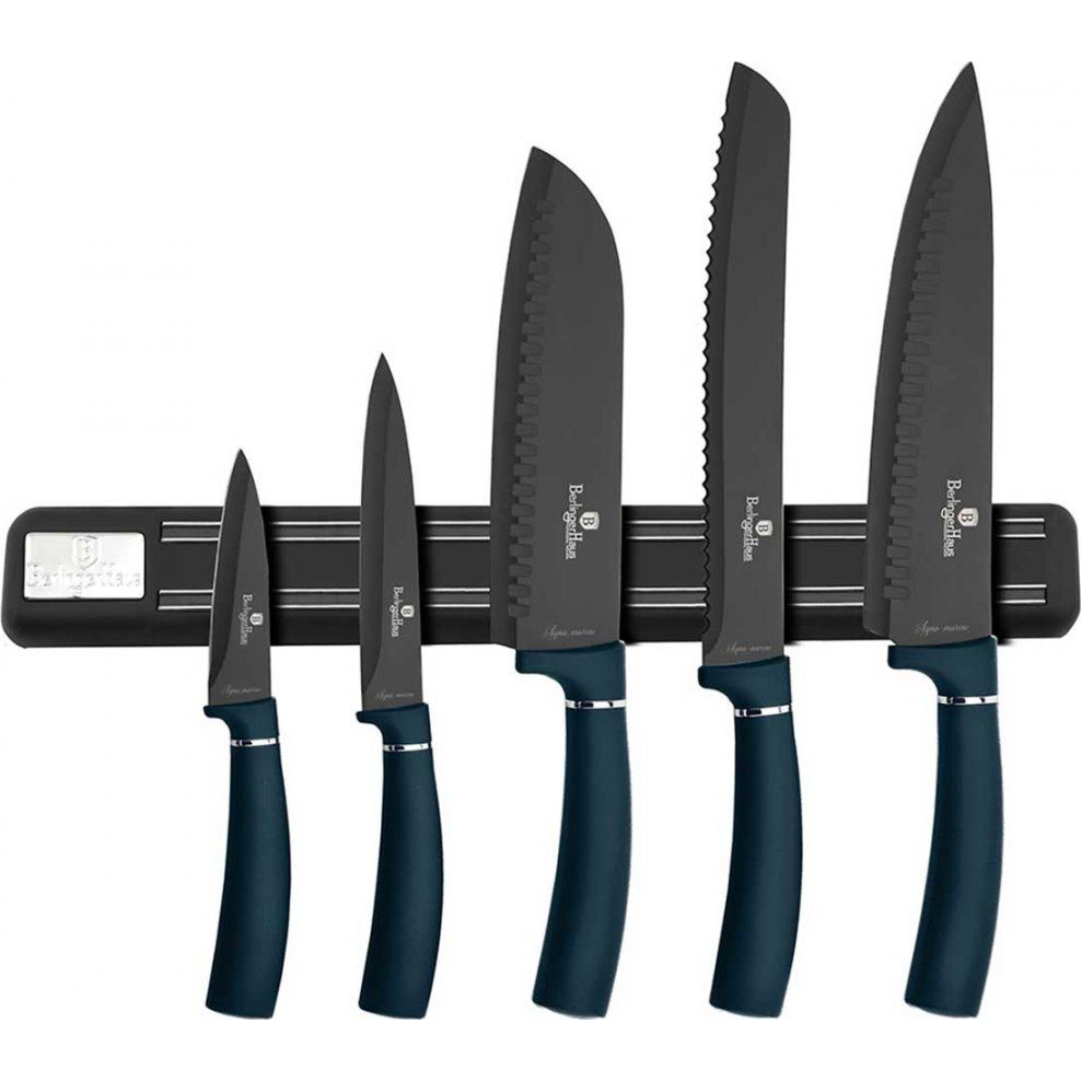 BerlingerHaus BH/2537A Metallic Line Aquamarine Edition Késkészlet - Rozsdamentes Acél, Metál Kék (BH-2537)