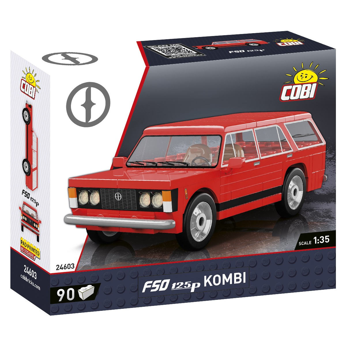 Cobi Blocks FSO 125p Kombi autó 90 darabos építő készlet 1:35 (COBI-24603)