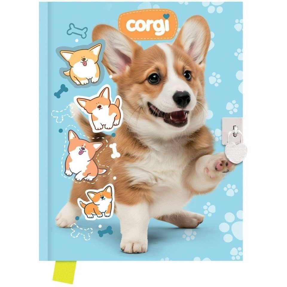 Emlékkönyv Junior Corgi Lakattal (8586027270548)