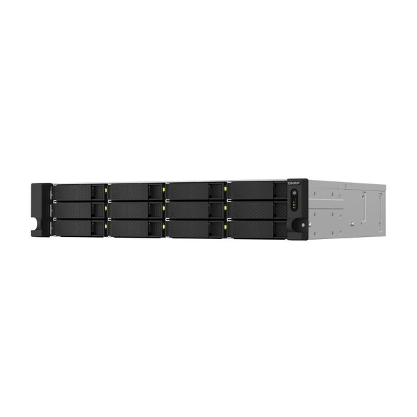 QNAP TS-1264U-RP NAS Stativ (2U) 8 GB DDR4 QNAP QTS Aluminium, Sort