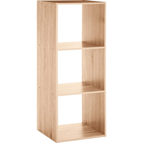 Estanteria Madera Para 3 Cajas Organizadoras 34,4 X32x100,5cm