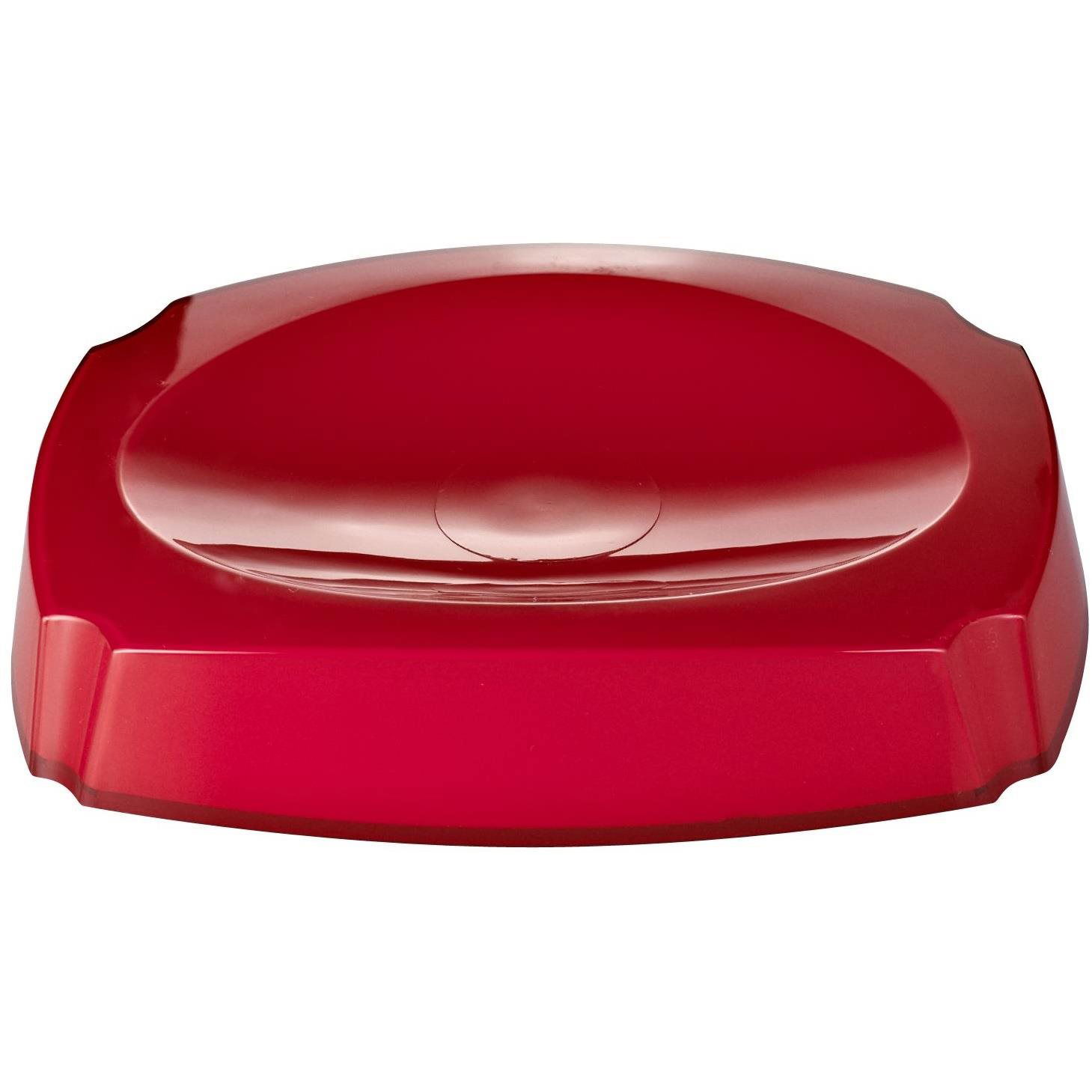 GRUND NEON Szappantartó, 14,4×10,4×3 cm, piros (z22020306)