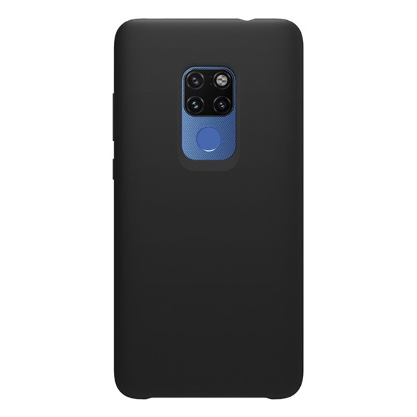 NILLKIN FLEX PURE szilikon telefonvédő (ultravékony, környezetbarát, mikrofiber plüss belső, matt) FEKETE [Huawei Mate 20]