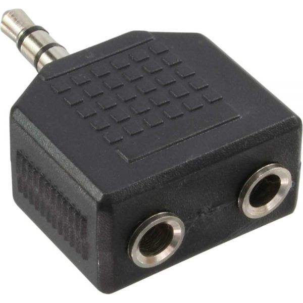 InLine 99301 adattatore per inversione del genere dei cavi 3.5mm jack female 2x 3.5mm Nero