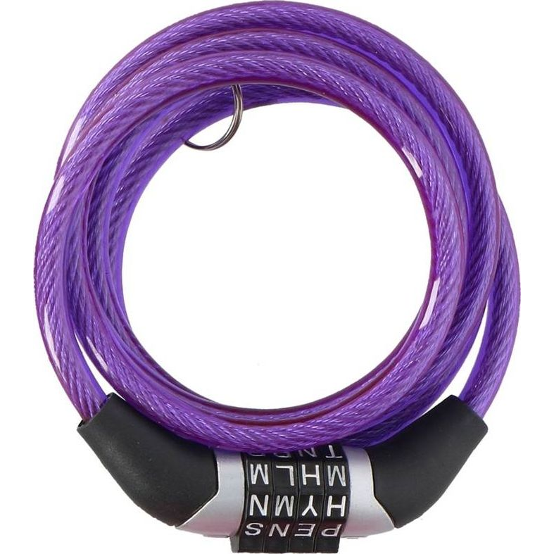 Dunlop - Zámok na bicykel s kódom (Fialový)
