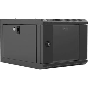 Caymon CAYMON NPR404/B Naścienna szafa rack 9,5”/10,5” 4U, głębokość 420 mm, czarna