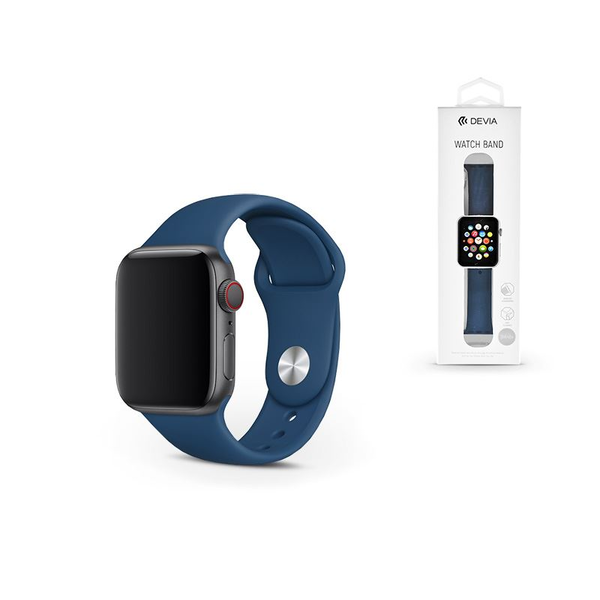 Devia Deluxe Series Sport каишка за Apple Watch 42mm / 44mm, Blue Horizon, силикон