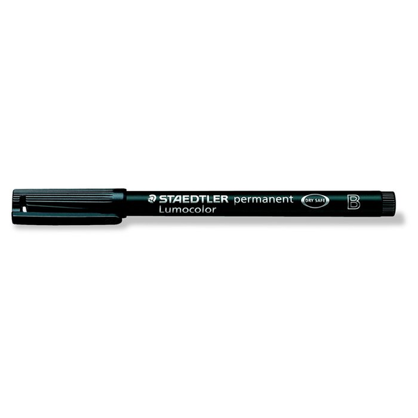 Staedtler Lumocolor 314 B 1-2.5mm Alkoholos marker - Fekete