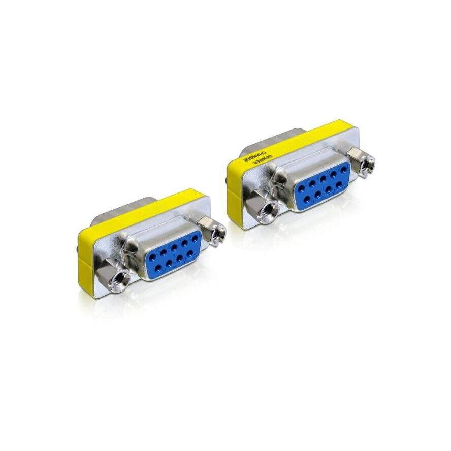 DELOCK Átalakító Gender Changer D-Sub 9 pin female > female (65008)