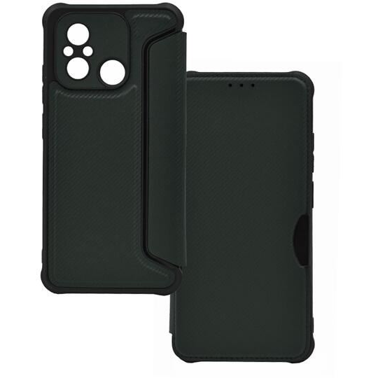 Gigapack Xiaomi Redmi 12C karbon mintás fliptok sötétzöld (GP-139223) (GP-139223)