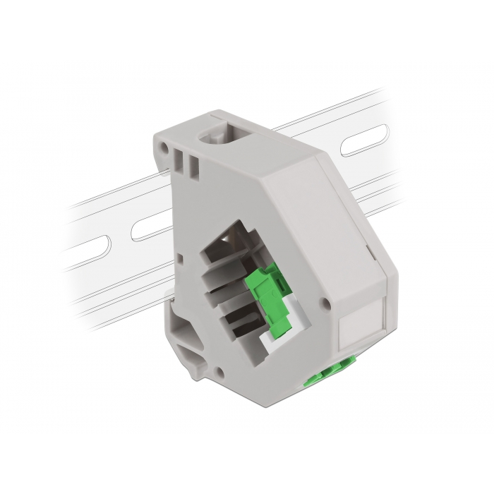 Delock Lila DIN sín adapter Keystone LC Duplex zöld (87192) (87192)
