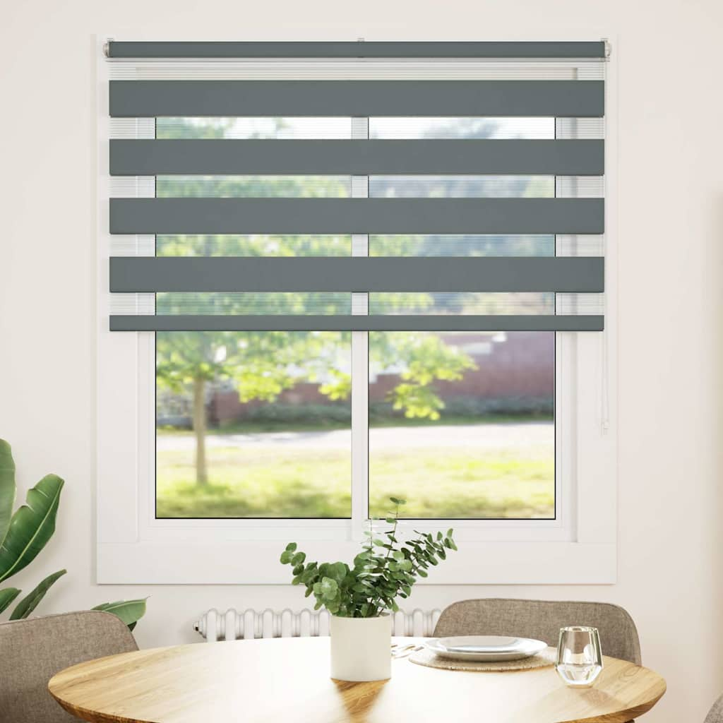 zebrafüggönnyel sötét szürke szövetszélesség 115,9cm poliészter (4014135)