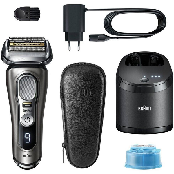 Braun Series 9 Pro 9485cc Planžetový holiaci strojček Zastrihávač Čierna, Strieborná