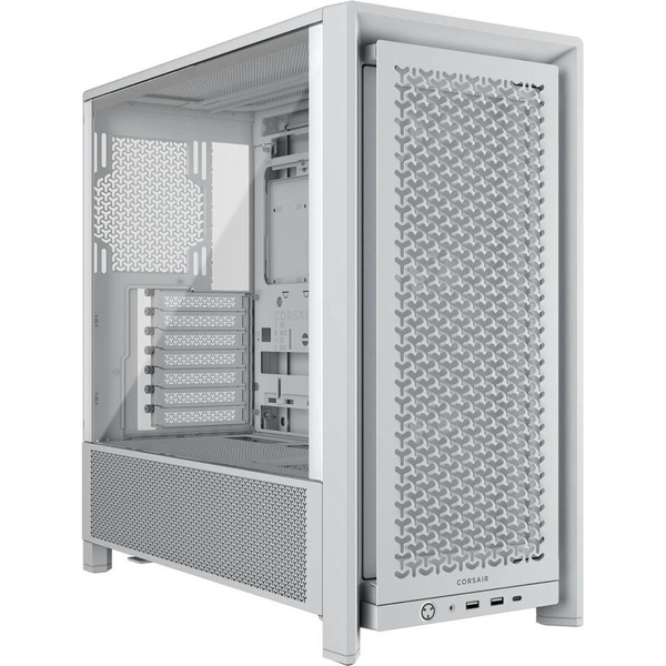 Corsair Frame 4000D RS számítógépház - edzett üveg, moduláris, 3db RS120 ventilátor, fehér