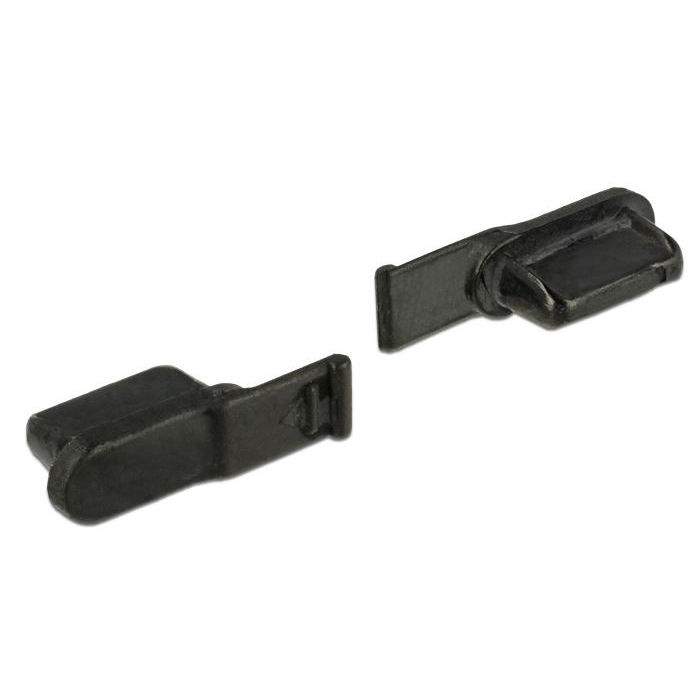 Delock Lightning porvédő 10 db fekete (64033) (delock64033)