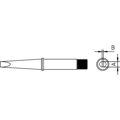 Spájkovací hrot Weller 4CT6D7-1 rovný 5 mm (54221799)