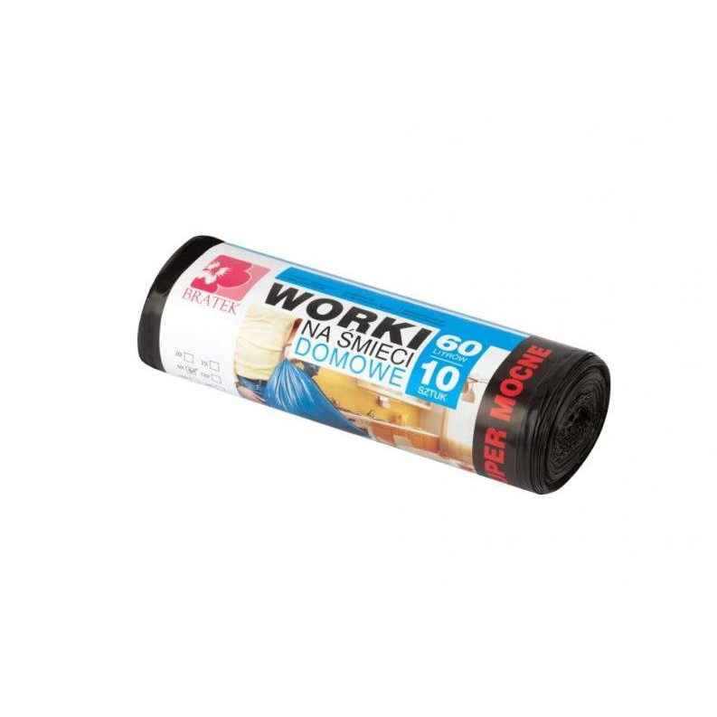 BRATEK ellenálló szemetes zsák 60 l, 10 db (5906731291012)