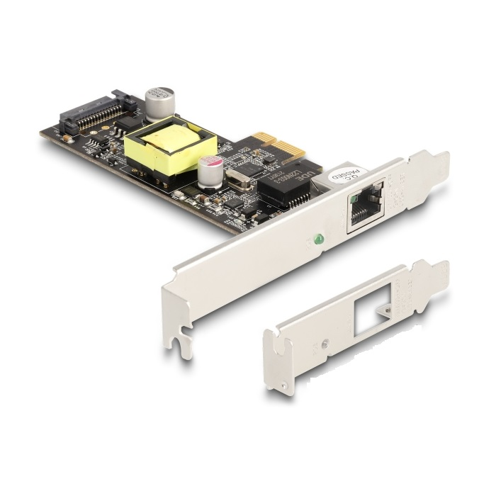 Delock PCI Express x1 kártya - 1 x 2,5 Gigabit LAN PoE+ (88506) (88506)