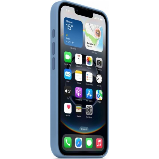 Apple iPhone 16e szilikon hátlap, kék