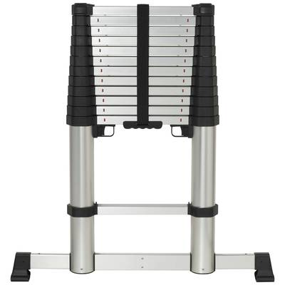 TOOLCRAFT Alimínium ötvözet Teleszkópos létra Szerelés szerszám nélkül Munkamagasság (max.): 4.52 m Alumínium EN 131 15.9 kg (TO-9610686)