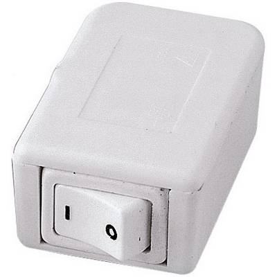 interBär 1 pólusú zsinórkapcsoló, 10 A 250 V/AC, fehér (8016-001.01)