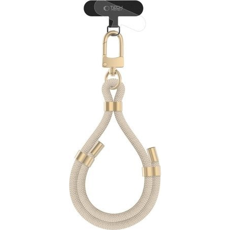 Univerzálna šnúrka na telefón - Tech-Protect C4 S Rope Wrist Strap Gold