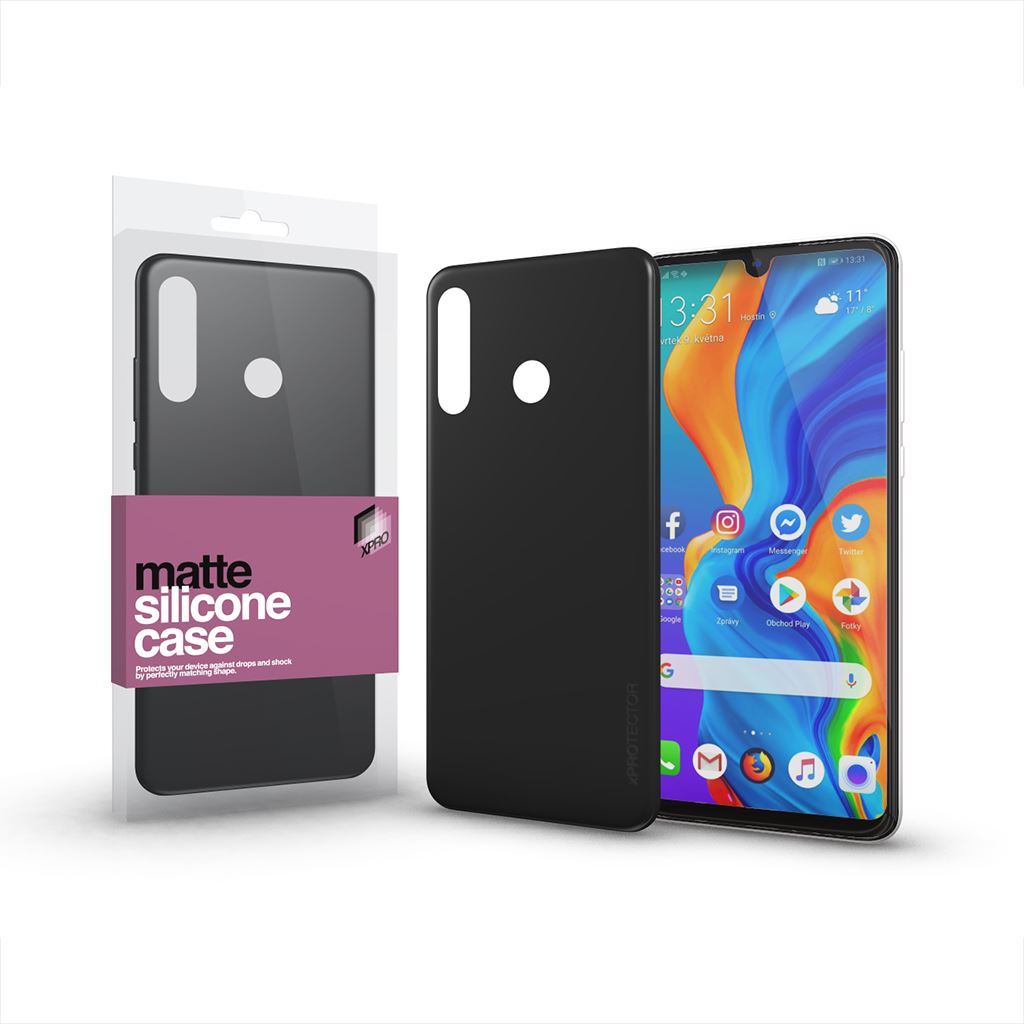 Xprotector Huawei P30 Lite ultra vékony tok matt fekete (117495) (x117495)