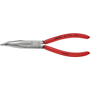 KNIPEX Műszerész fogó 200 mm, szögben tört, lapos, kerek pofa,  (38 21 200)