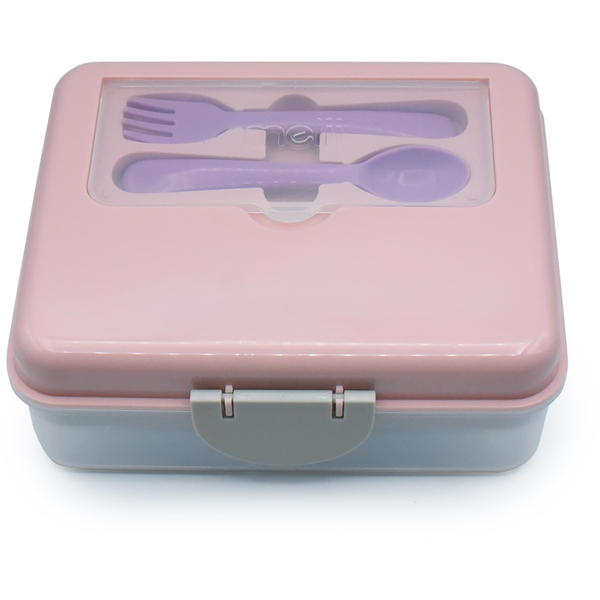 Melii kétrétegű snack doboz, rózsaszín