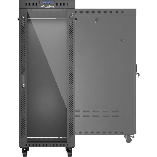 32U | 600x1000mm skříň RACK 19 | serverová | do 1200 kg | s LCD termostatem