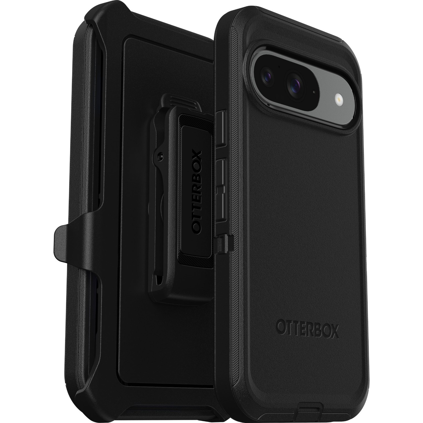 Otterbox Defender Hátlap Google Pixel 9, Pixel 9 Pro Fekete Állító talppal, Álló funkció, Ütésálló 77-95590 (77-95590)