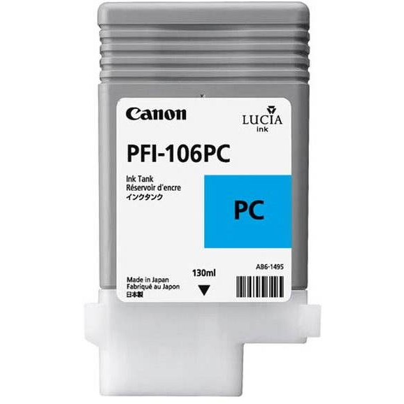 Canon PFI-106 PC глава и патрон за мастиленоструен принтер 1 броя Оригинал Фото циан
