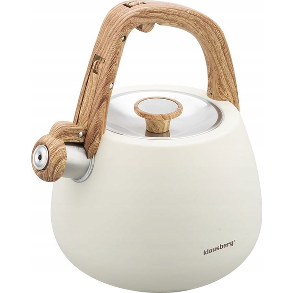 Ceainic din oțel inoxidabil Klausberg KB-7775 cu fluier, 2,5 l