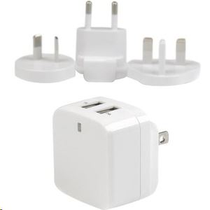 StarTech.com USB2PACWH oplader til mobil enhed Smartphone, Tablet Hvid Vekselstrøm Indendørs