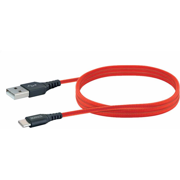 Schwaiger USB-Kabel 2.0 St. A->3.1 TypC        1,20m rot