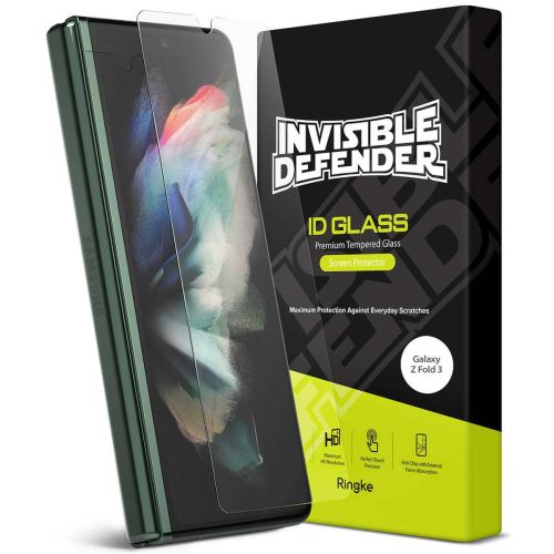 Ringke Galaxy Z Fold 3 Cover Display Protector Tempered Glass (1pcs) Transparent (G4as065) (G4as065)